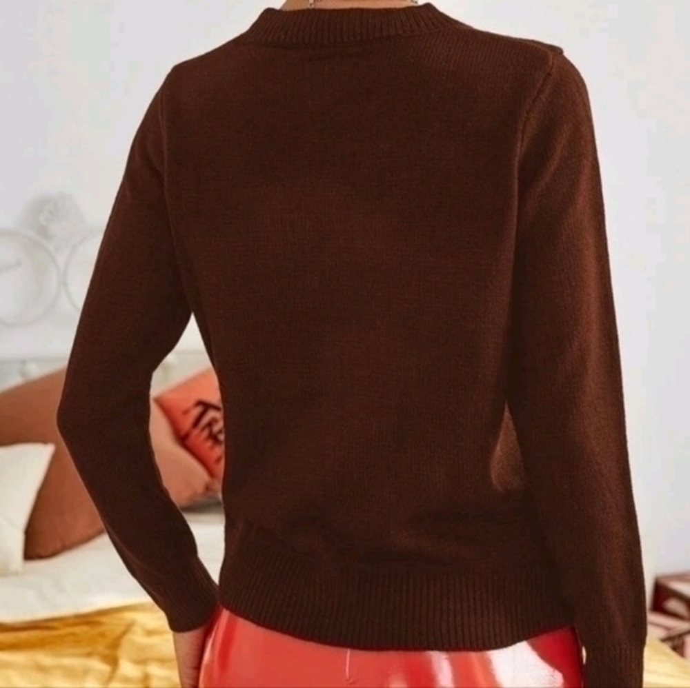 SHEIN PUMPKITTEN SWEATER SZ L - Picture 2 of 4